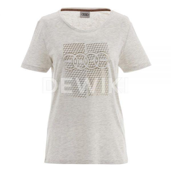 Женская футболка Audi, Grey Женская футболка Audi, Grey