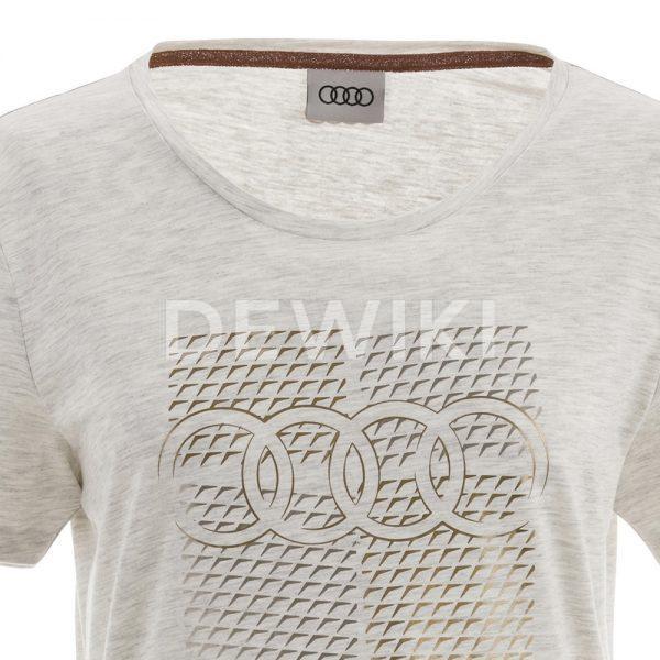 Женская футболка Audi, Grey Женская футболка Audi, Grey