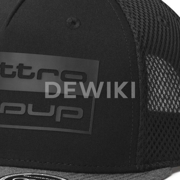 Бейсболка Audi quattro, Black / Grey Бейсболка Audi quattro, Black / Grey