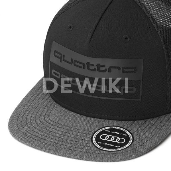 Бейсболка Audi quattro, Black / Grey Бейсболка Audi quattro, Black / Grey