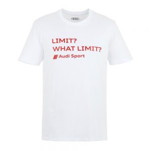 Мужская футболка Audi, Limit? What a Limit?, White