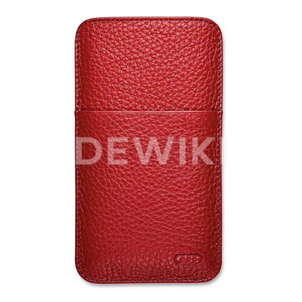 Чехол для смартфона Audi Leather, Red Чехол для смартфона Audi Leather, Red