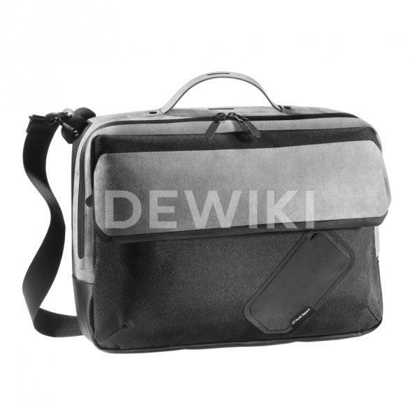 Сумка-рюкзак Audi Sport Alcantara, черно/серая Сумка-рюкзак Audi Sport Alcantara, черно/серая