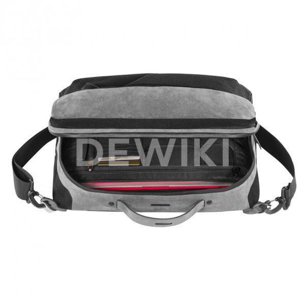 Сумка-рюкзак Audi Sport Alcantara, черно/серая Сумка-рюкзак Audi Sport Alcantara, черно/серая