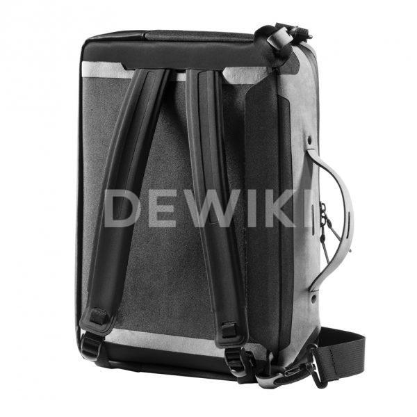 Сумка-рюкзак Audi Sport Alcantara, черно/серая Сумка-рюкзак Audi Sport Alcantara, черно/серая