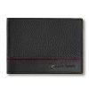 Мужской кожаный мини-кошелек Audi Sport, Black / Red