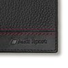 Мужской кожаный мини-кошелек Audi Sport, Black / Red