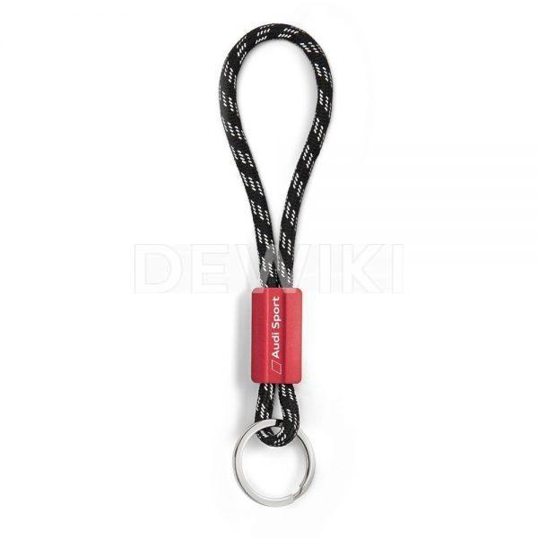 Брелок для ключей Audi Sport, черный / красный