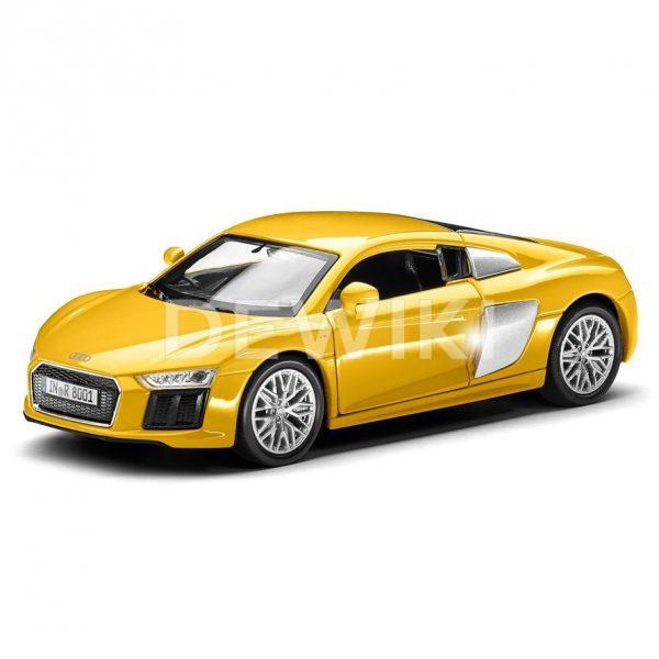 Инерционная модель Audi R8 V10, масштаб 1:38, Yellow