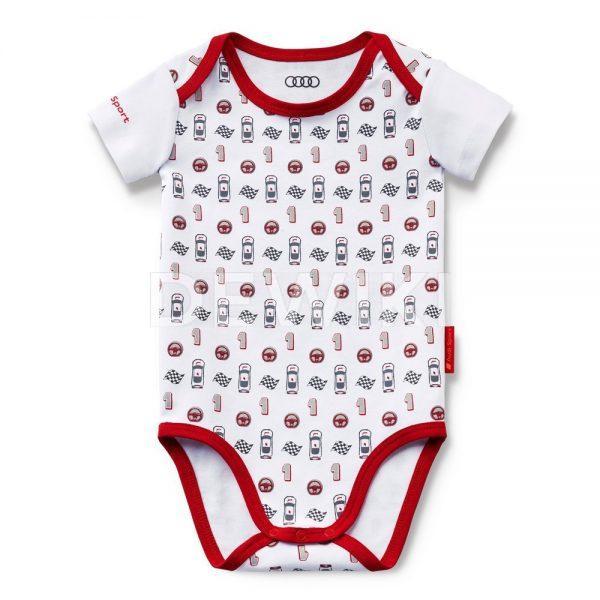 Детское боди Audi Sport, White / Red Детское боди Audi Sport, White / Red