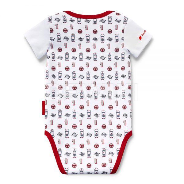 Детское боди Audi Sport, White / Red Детское боди Audi Sport, White / Red