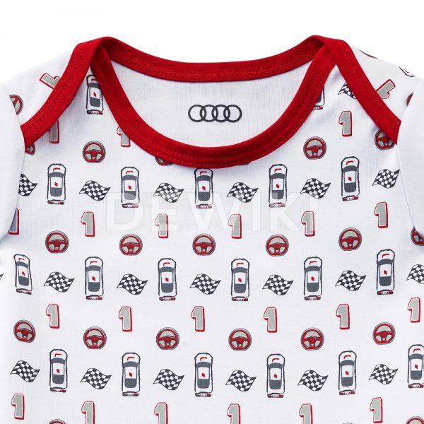 Детское боди Audi Sport, White / Red Детское боди Audi Sport, White / Red