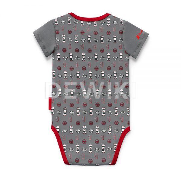 Детское боди Audi Sport, Grey / Red Детское боди Audi Sport, Grey / Red