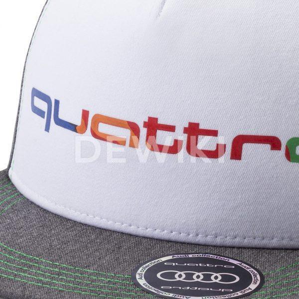 Детская бейсболка Audi quattro, Grey / Green Детская бейсболка Audi quattro, Grey / Green