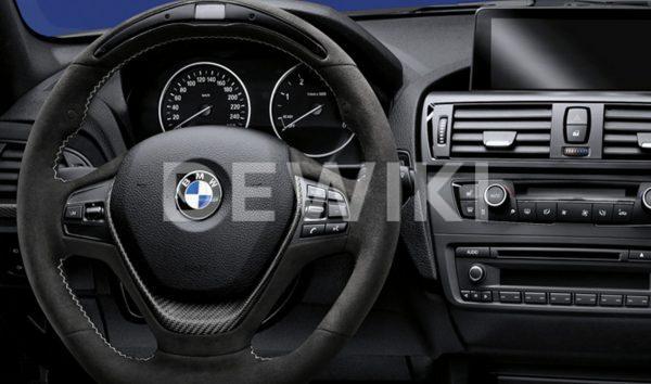 Спортивное рулевое колесо BMW M Performance Race-Display 1,2, 3 и 4 серия, Алькантара с карбоновой вставкой Спортивное рулевое колесо BMW M Performance Race-Display 1,2, 3 и 4 серия, Алькантара с карбоновой вставкой