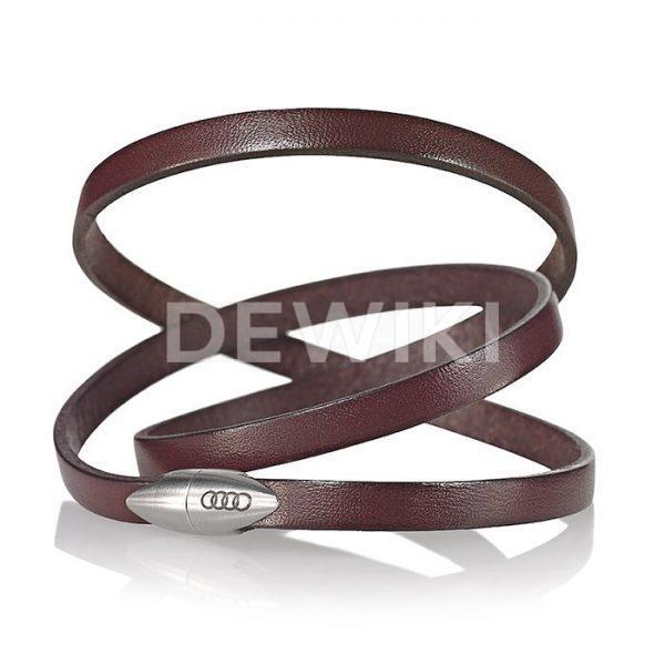 Мужской кожаный браслет Audi Мужской кожаный браслет Audi