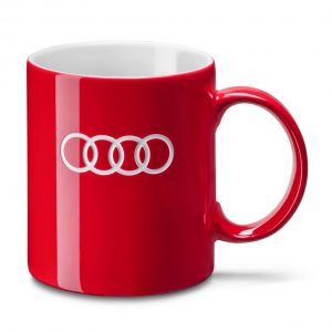Фарфоровая кружка Audi, Red