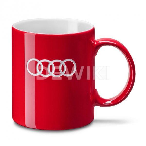 Фарфоровая кружка Audi, Red