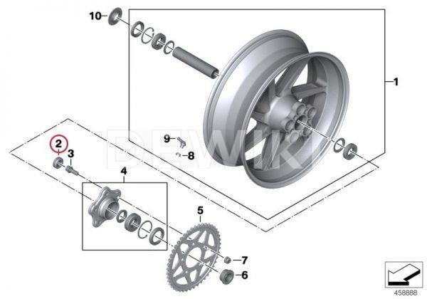 Успокоитель цепи BMW S 1000 R / RR / XR / HP4 2009-2019 год Успокоитель цепи BMW S 1000 R / RR / XR / HP4 2009-2019 год