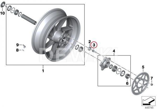 Винт М12х1,5 BMW S 1000 R / RR / XR / HP4 2012-2019 год Винт М12х1,5 BMW S 1000 R / RR / XR / HP4 2012-2019 год