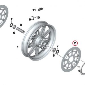 Тормозной диск D=320-5,0MM с заклепками BMW K 1600 GT / GTL / Bagger 2010-2019 год Тормозной диск D=320-5,0MM с заклепками BMW K 1600 GT / GTL / Bagger 2010-2019 год