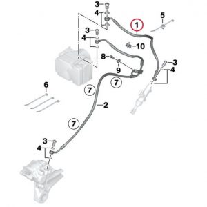 Тормозной шланг BMW S 1000 R / RR 2014-2019 год Тормозной шланг BMW S 1000 R / RR 2014-2019 год