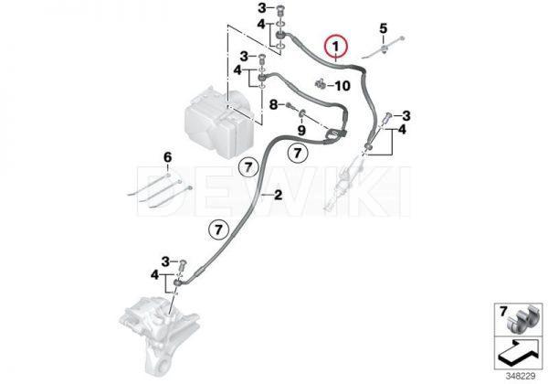 Тормозной шланг BMW S 1000 R / RR 2014-2019 год Тормозной шланг BMW S 1000 R / RR 2014-2019 год