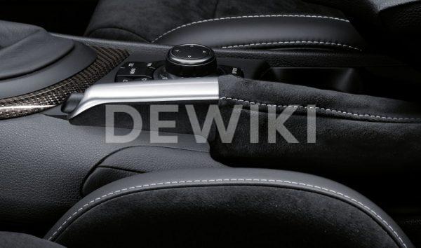 Ручка рычага стояночного тормоза с чехлом из алькантары BMW M Performance 3 серия, E-кузов