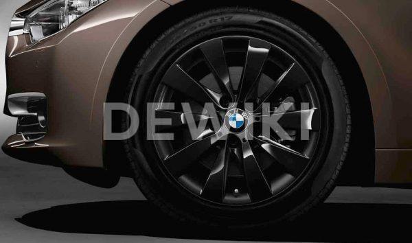 Зимнее колесо R17 BMW F30/F31/F32/F33/F36, V-SPOKE 413 Black, Bridgestone Blizzak LM-001 RFT RunFlat Зимнее колесо R17 BMW F30/F31/F32/F33/F36, V-SPOKE 413 Black, Bridgestone Blizzak LM-001 RFT RunFlat