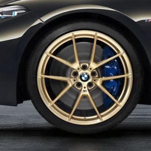 Комплект летних колес в сборе R19 BMW M2 F87 Y-Spoke 763 М Performance Frozen Gold, Michelin Pilot Sport Cup 2 Комплект летних колес в сборе R19 BMW M2 F87 Y-Spoke 763 М Performance Frozen Gold, Michelin Pilot Sport Cup 2
