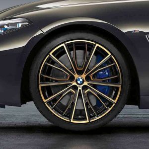 Комплект летних колес в сборе R20 BMW G14/G15/G30/G31 Multi Spoke 732 M Performance Gold, Pirelli P Zero  MOE RSC, RunFlat