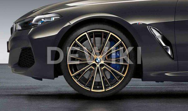 Комплект летних колес в сборе R20 BMW G14/G15/G30/G31 Multi Spoke 732 M Performance Gold, Pirelli P Zero  MOE RSC, RunFlat