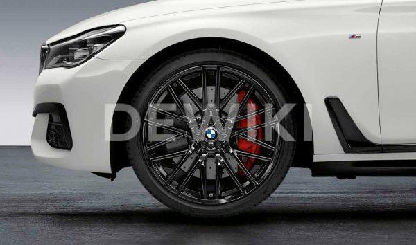 Комплект летних колес в сборе R21 BMW G32/G11/G12 Double Spoke 650 M Performance Black, Pirelli P Zero r-f, RDC, Runflat