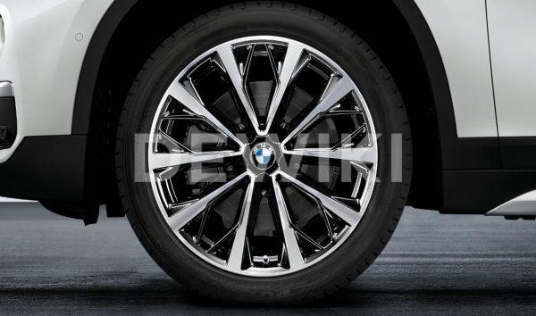 Комплект летних колес в сборе R19 BMW  F48/F49/F39 V-Spoke 573, Continental Premium Contact 6  SSR, RunFlat
