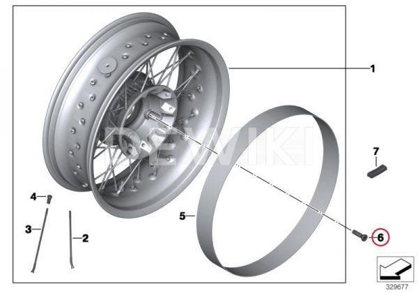 Колесный болт М10х53 для спицованных колес BMW R nineT / R 1200 R / GS / Adventure 2005-2019 год Колесный болт М10х53 для спицованных колес BMW R nineT / R 1200 R / GS / Adventure 2005-2019 год