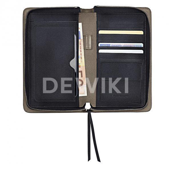 Женский кожаный кошелек Volkswagen, Black Женский кожаный кошелек Volkswagen, Black