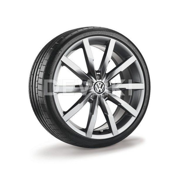 Диск литой R18 Volkswagen, Monterey Grey Metallic, 8J x 18 ET44 Диск литой R18 Volkswagen, Monterey Grey Metallic, 8J x 18 ET44