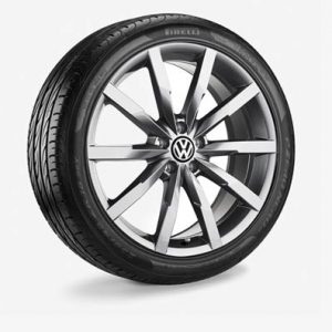 Летнее колесо в сборе VW Passat в дизайне Monterey, 235/45 R18 94W, Gray Metallic, 8.0J x 18 ET44