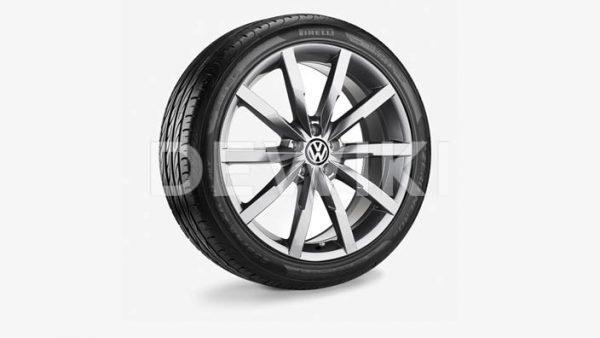 Летнее колесо в сборе VW Passat в дизайне Monterey, 235/45 R18 94W, Gray Metallic, 8.0J x 18 ET44 Летнее колесо в сборе VW Passat в дизайне Monterey, 235/45 R18 94W, Gray Metallic, 8.0J x 18 ET44