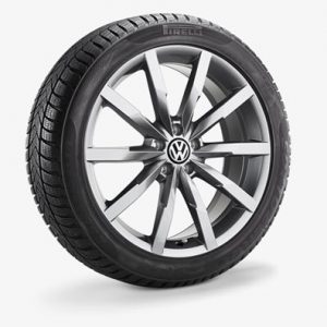 Зимнее колесо в сборе VW Passat в дизайне Monterey, 235/45 R18 98V XL, Galvano gray, 8.0J x 18 ET44