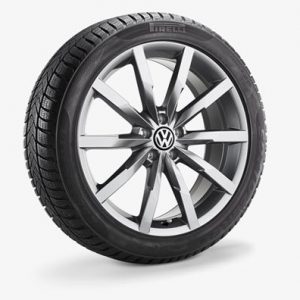 Зимнее колесо в сборе VW Passat в дизайне Monterey, 235/45 R18 98V XL, Galvano gray, 8.0J x 18 ET44 Зимнее колесо в сборе VW Passat в дизайне Monterey, 235/45 R18 98V XL, Galvano gray, 8.0J x 18 ET44