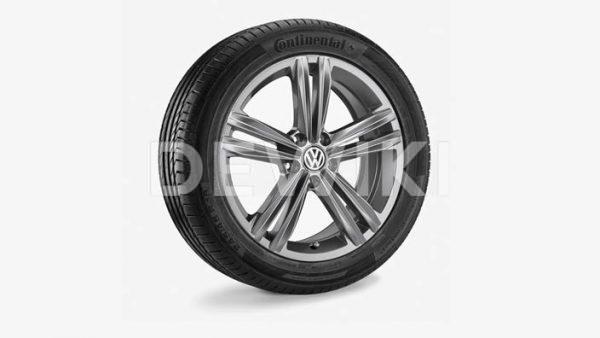 Летнее колесо в сборе VW Arteon в дизайне Sebring, 245/45 R18 96W, Gray Metallic, 8.0J x 18 ET40