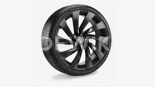 Летнее колесо в сборе VW Arteon в дизайне Rosario, 245/35 R 20 95Y XL, Black matt, 8.0J x 20 ET40 Летнее колесо в сборе VW Arteon в дизайне Rosario, 245/35 R 20 95Y XL, Black matt, 8.0J x 20 ET40