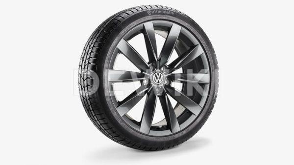 Зимнее колесо в сборе VW Arteon в дизайне Chennai, 245/40 R19 98V XL, Adamantium Dark, 8.0J x 19 ET40
