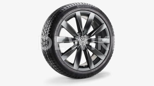 Зимнее колесо в сборе VW Arteon в дизайне Chennai, 245/40 R19 98V XL, Adamantium Dark, 8.0J x 19 ET40 Зимнее колесо в сборе VW Arteon в дизайне Chennai, 245/40 R19 98V XL, Adamantium Dark, 8.0J x 19 ET40