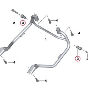 Винт с грибовидной головкой BMW R 1200 R / RS 2014-2019 год Винт с грибовидной головкой BMW R 1200 R / RS 2014-2019 год