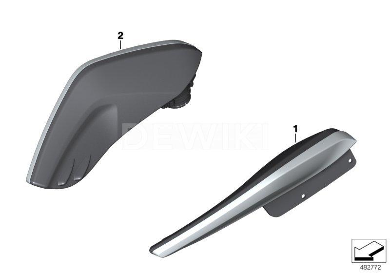 5000438167 » Хромированный обтекатель BMW K 1600 GTL / Bagger 2016-2019 год, левый