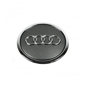 Колпачок ступицы колеса Audi, антрацит с хромированным кольцом
