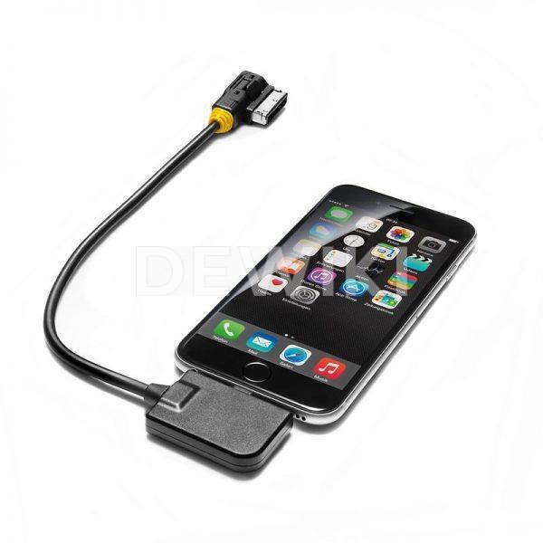 Переходной провод для музыкального интерфейса Audi, для устройств Apple с разъемом Lightning, желтая втулка Переходной провод для музыкального интерфейса Audi, для устройств Apple с разъемом Lightning, желтая втулка