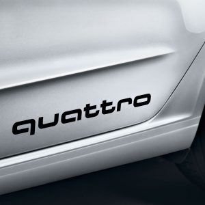 Декоративная пленка Audi с надписью «quattro», Black